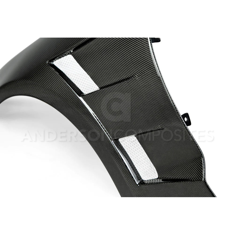 Anderson Composites 2015 - 2017 Mustang Carbon Fiber Type-AT Front Fenders (Pair) - AC-FF15FDMU-AT