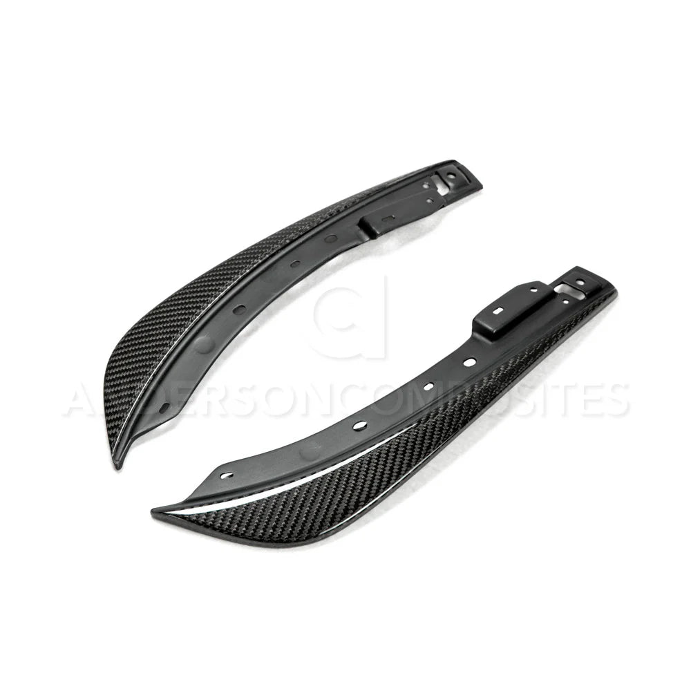 Anderson Composites 08-14 Challenger Carbon Fiber Front Bumper Canards (Pair) - AC-FBC0910DGCH-OE