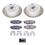 Power Stop 10-14 Subaru Outback Rear Semi-Coated Rotor Kit