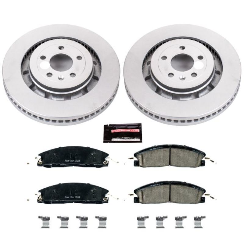 Power Stop 13-19 Ford Explorer Front Z17 Evolution Geomet Coated Brake Kit PowerStop