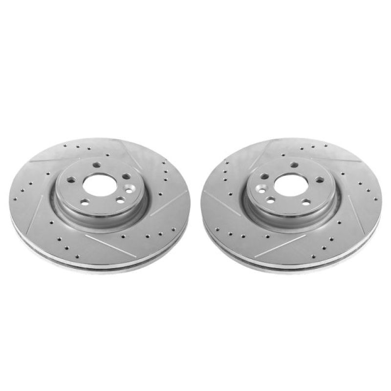 Power Stop 12-18 Volvo S60 Front Evolution Drilled & Slotted Rotors - Pair PowerStop