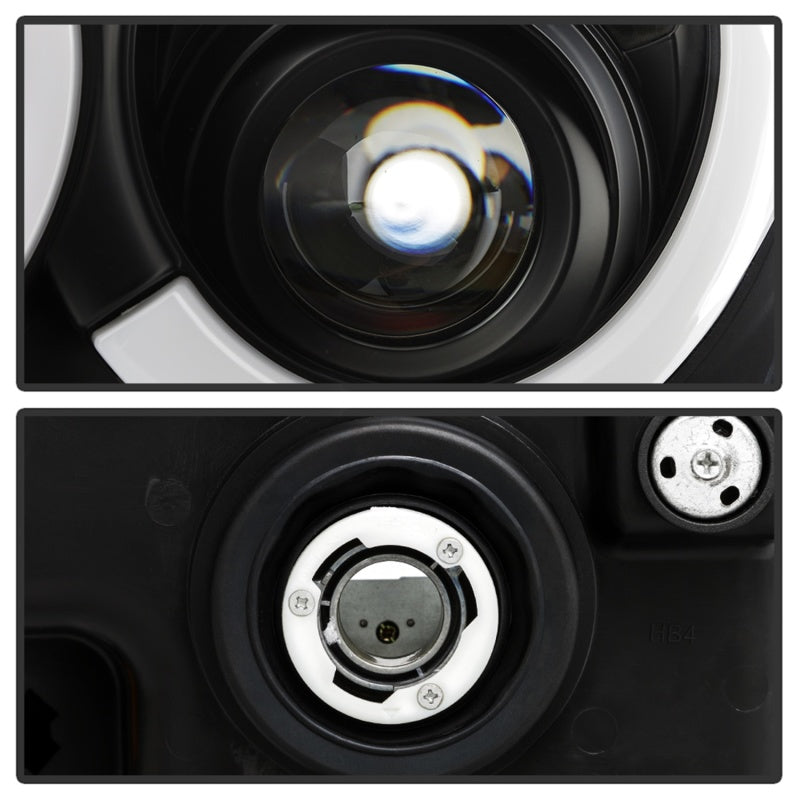 Spyder 05-07 Jeep Grand Cherokee - Light Bar Projector Headlights - Black - PRO-YD-JGC05V2-LB-BK SPYDER