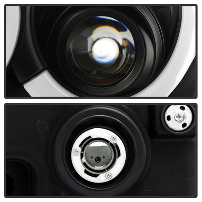Spyder 05-07 Jeep Grand Cherokee - Light Bar Projector Headlights - Black - PRO-YD-JGC05V2-LB-BK SPYDER
