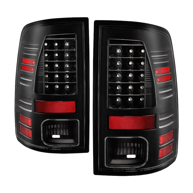 Spyder 13-18 Dodge Ram 2500/3500 LED Tail Lights LED Model Only - All Black (ALT-YD-DRAM13-LED-BKV2) SPYDER