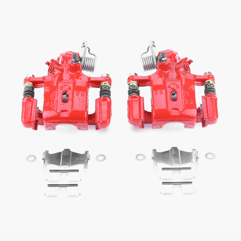 Power Stop 99-01 Infiniti G20 Rear Red Calipers w/Brackets - Pair PowerStop