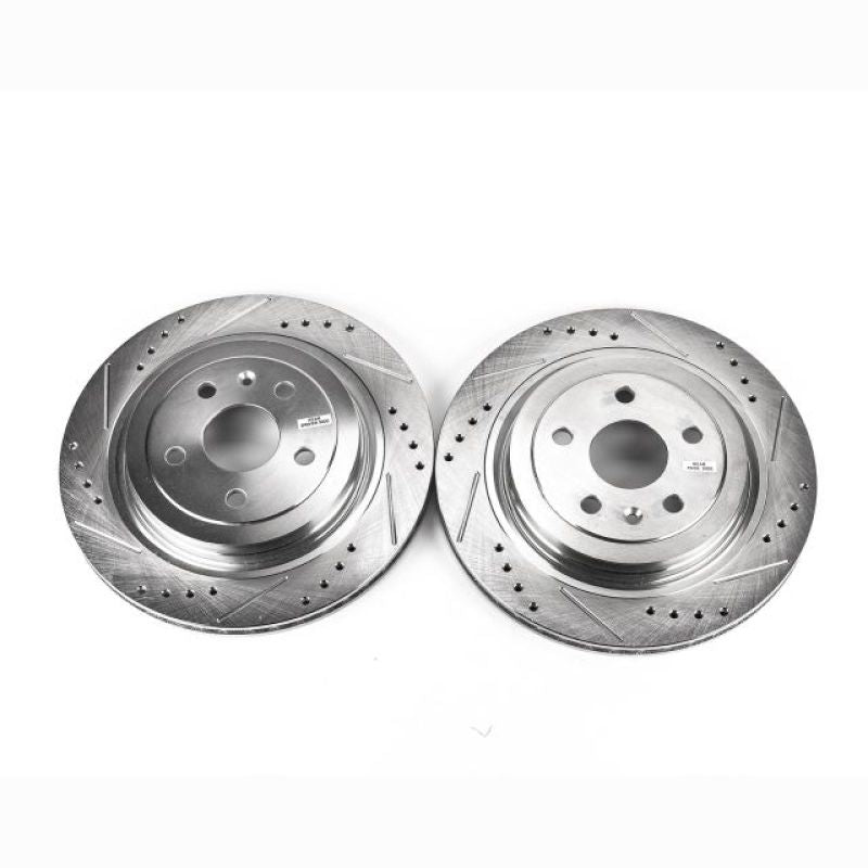 Power Stop 08-14 Cadillac CTS Rear Evolution Drilled & Slotted Rotors - Pair PowerStop
