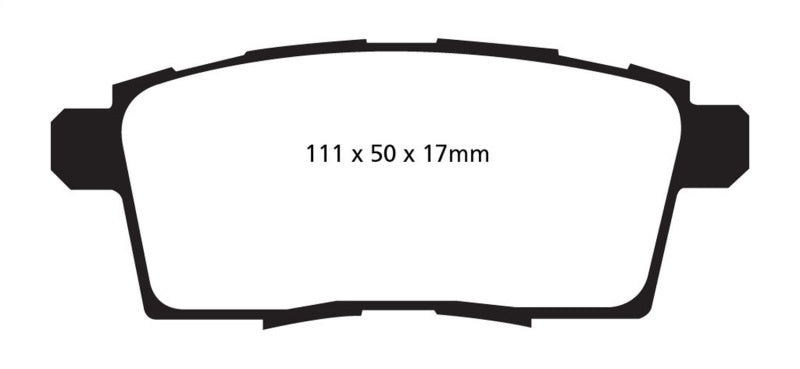 EBC YellowStuff Rear Brake Pads - DP41795R EBC