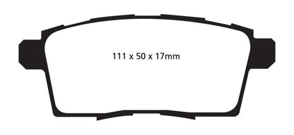 EBC YellowStuff Rear Brake Pads - DP41795R EBC