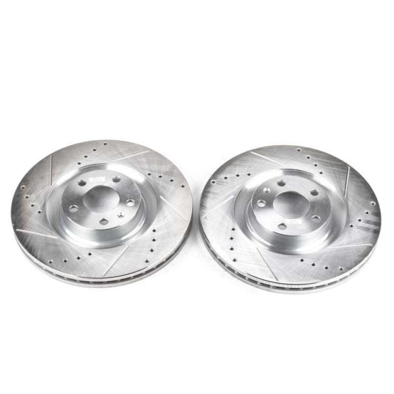 Power Stop 04-09 Audi S4 Front Evolution Drilled & Slotted Rotors - Pair PowerStop