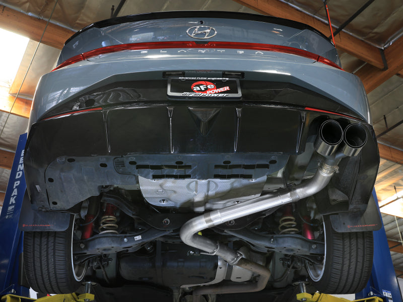 aFe Takeda 21-25 Hyundai Elantra 1.6L (t) 3in. SS Axle-Back Exhaust System w/Carbon Tips