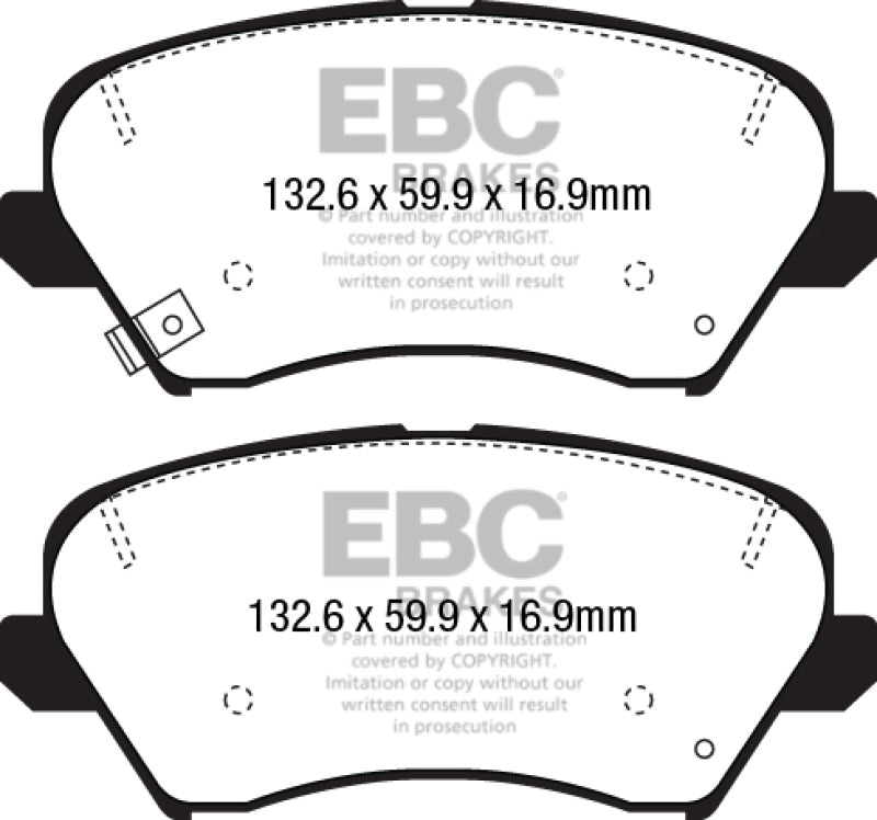 EBC YellowStuff Front Brake Pads - DP42232R EBC