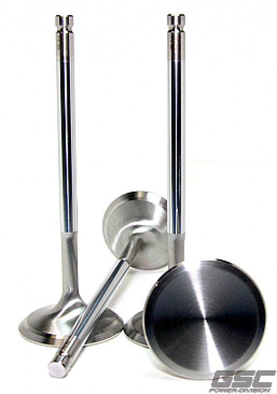 GSC P-D Audi V10 5.2L 27mm Head STD 101.8mm Long Chrome Polished Alloy Exhaust Valve - Set of 10 - 2251-10