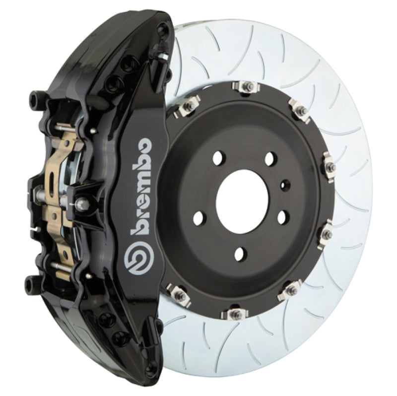 Brembo 05-08 LR3/05-13 Range Rover Sport Fr GT BBK 6Pist Cast 2pc 380x34 2pc Rotor Slot Type3-Black