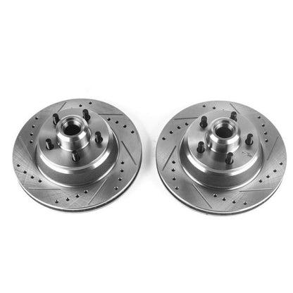 Power Stop 76-79 Chrysler Cordoba Front Evolution Drilled & Slotted Rotors - Pair PowerStop