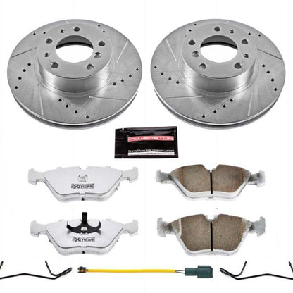 Power Stop 87-89 BMW 735i Front Z26 Street Warrior Brake Kit PowerStop