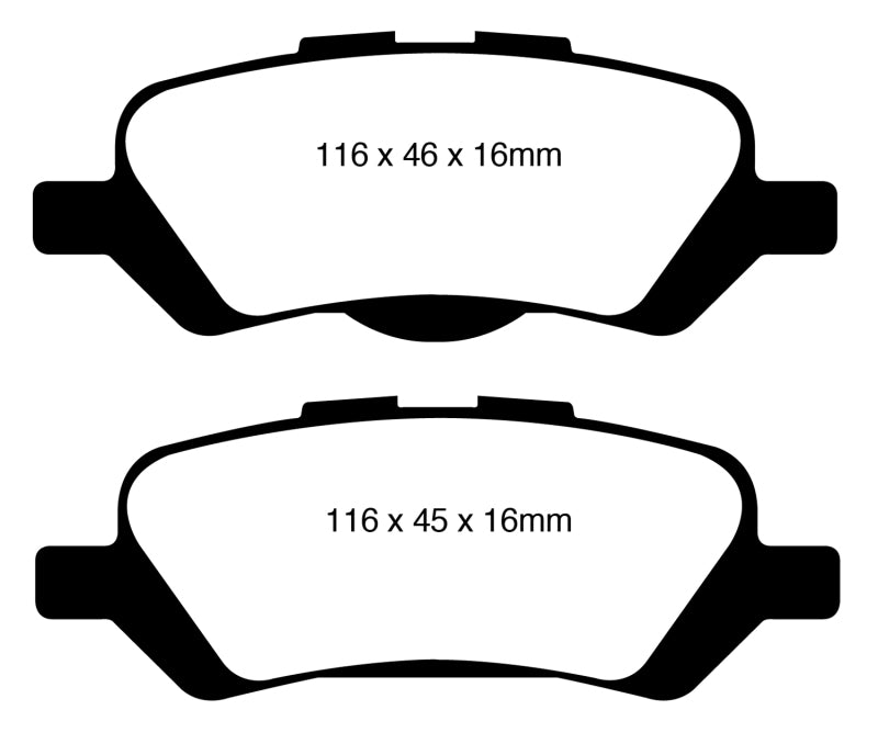EBC GreenStuff Rear Brake Pads - DP61852 EBC
