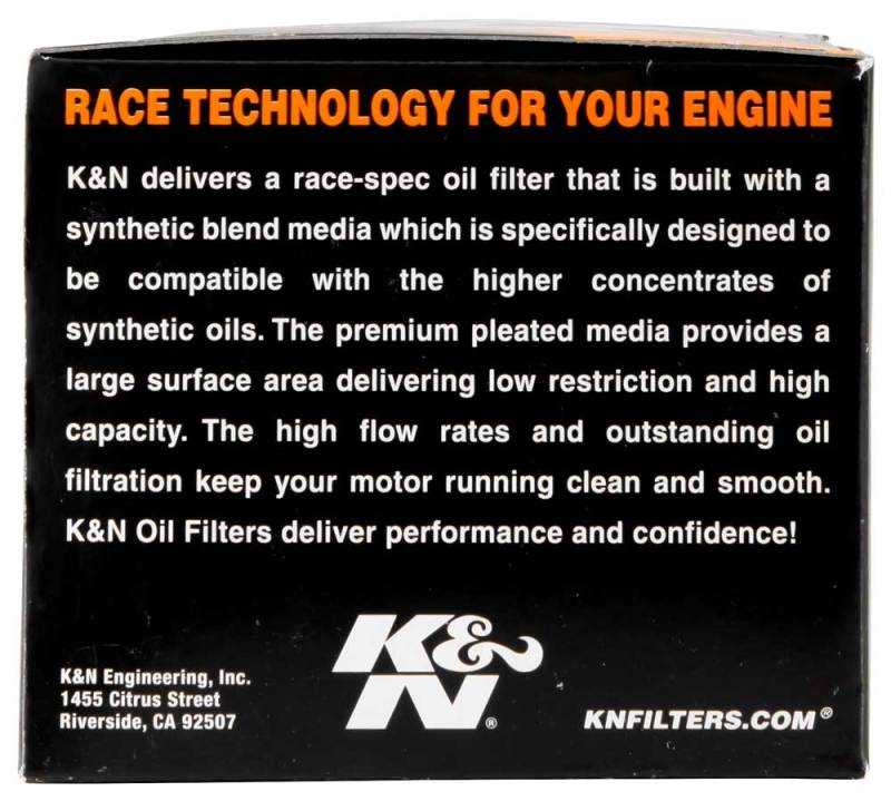 K&N Oil Filter for 2005-2014 BMW K1200 GT/R/RS/S/ K1300 GT/R/S/ R1200 GS/R/RT S1000RR K&N Engineering