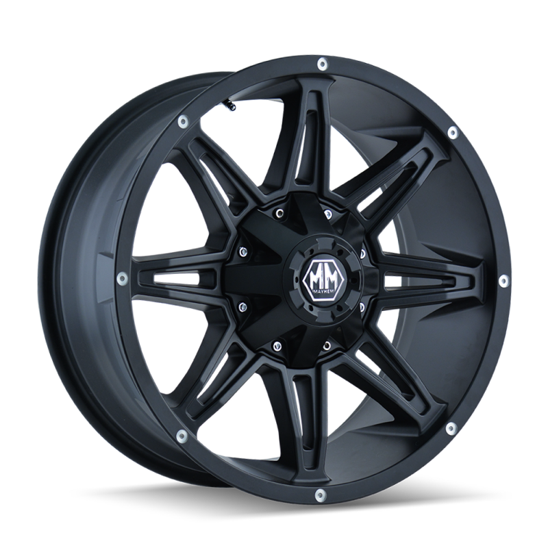 Mayhem 8090 Rampage 20x10 / 8x170 BP / -25mm Offset / 125.2mm Hub Matte Black Wheel