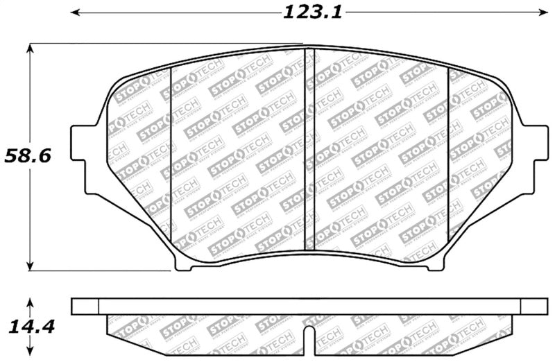StopTech Street Disc Brake Pads - 305.11790 Stoptech