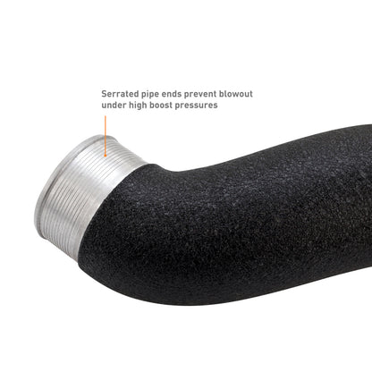 Mishimoto 2024+ Ford Mustang EcoBoost Charge Pipes -  Wrinkle Black