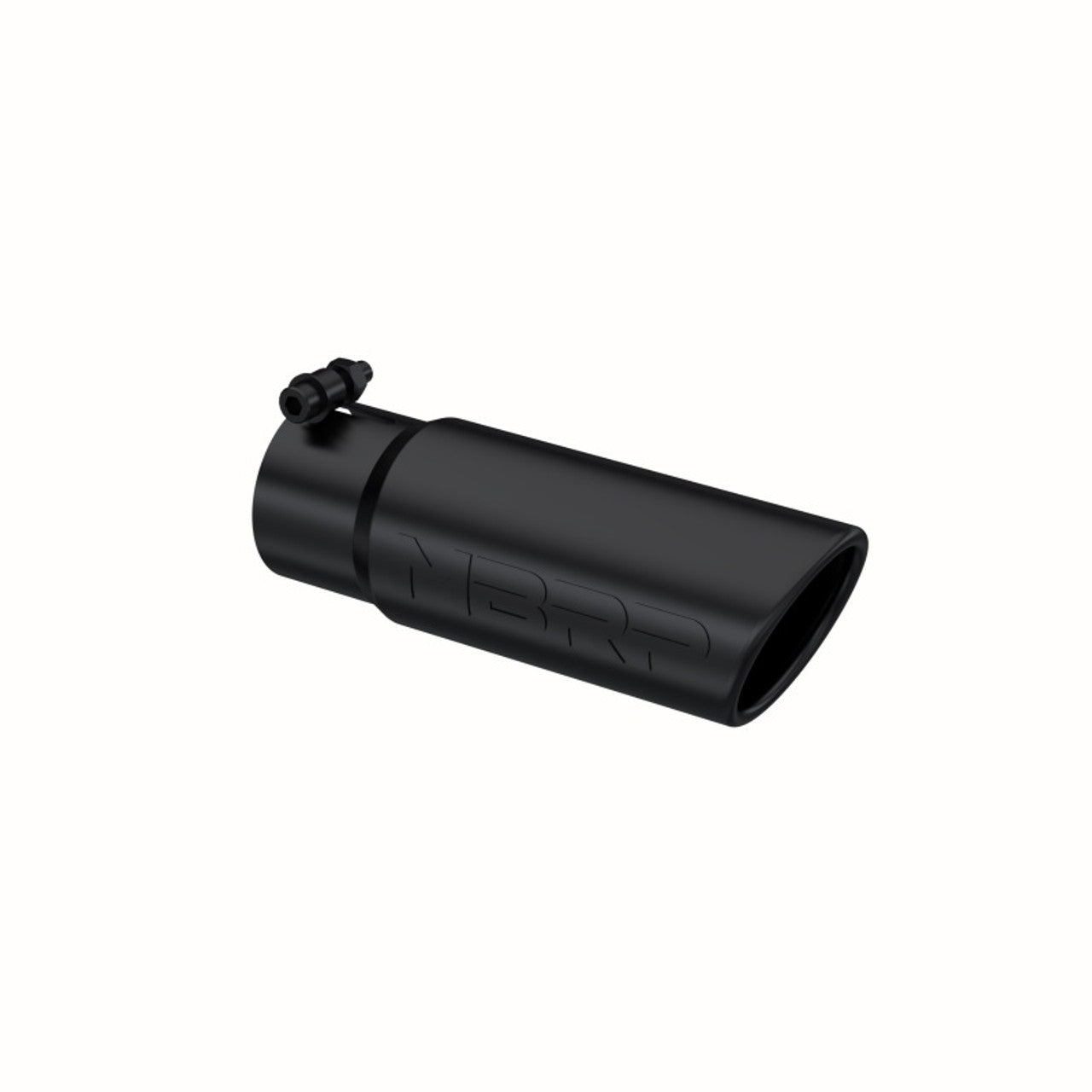 MBRP Universal Tip 3-1/2in O.D. Angled Rolled End - 3in ID Inlet 10in Length - Black - T5115BLK MBRP