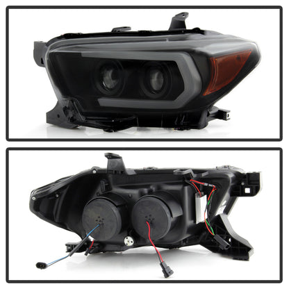Spyder Toyota Tacoma 16-18 (SR5 Model Only) Projector Headlights Black Smoke PRO-YD-TT16-LB-BSM SPYDER