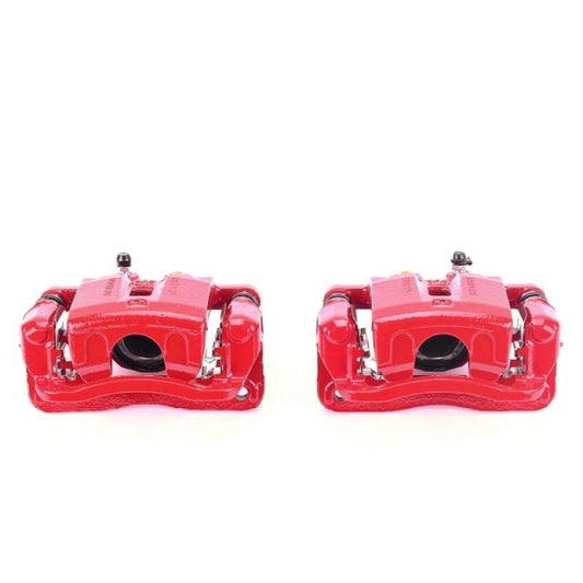 Power Stop 09-11 Hyundai Genesis Rear Red Calipers w/Brackets - Pair PowerStop