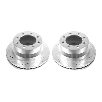Power Stop 09-20 GMC Savana 4500 Rear Drilled & Slotted Rotor - Pair