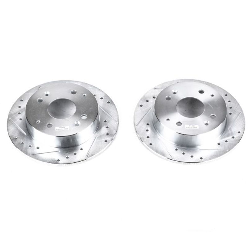 Power Stop 98-99 Acura CL Rear Evolution Drilled & Slotted Rotors - Pair PowerStop