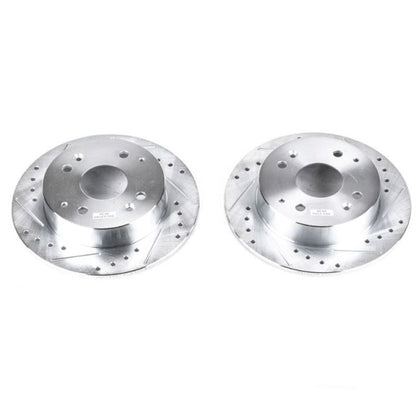 Power Stop 98-99 Acura CL Rear Evolution Drilled & Slotted Rotors - Pair PowerStop