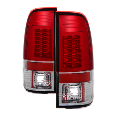 Spyder Ford F150 Styleside 97-03/F250 Version 2 LED Tail Lights Red Clear ALT-YD-FF15097-LED-G2-RC SPYDER