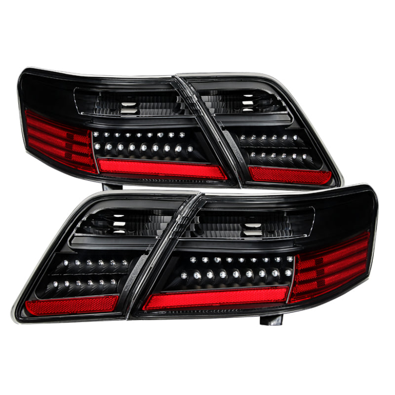 Xtune Toyota Camry 07-09 (Does Not Fit The Hybrid) LED Tail Lights Black ALT-JH-TCAM07-LED-BK SPYDER