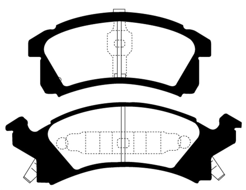 EBC YellowStuff Front Brake Pads - DP41174R EBC