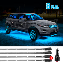 Load image into Gallery viewer, XK Glow Tube Single Color Underglow LED Accent Light Car/Truck Kit Light Blue - 8x24In