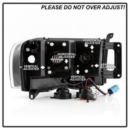 Spyder Dodge Ram 1500 02-05/Ram 2500/3500 03-05 High-Power LED Headlights - Black PRO-YD-DR02V2PL-BK SPYDER