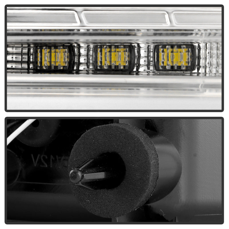 Spyder Chevy Camaro 16-18 Halogen LED Tail Lights Chrome ALT-YD-CCAM16HAL-SEQ-C SPYDER