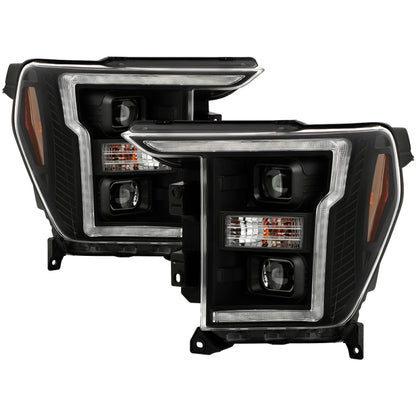 Spyder Signature 20-21 Ford F150 (Halogen Model) Proj. Headlights - Black (PRO-YD-FF15021HALSI-BK) SPYDER