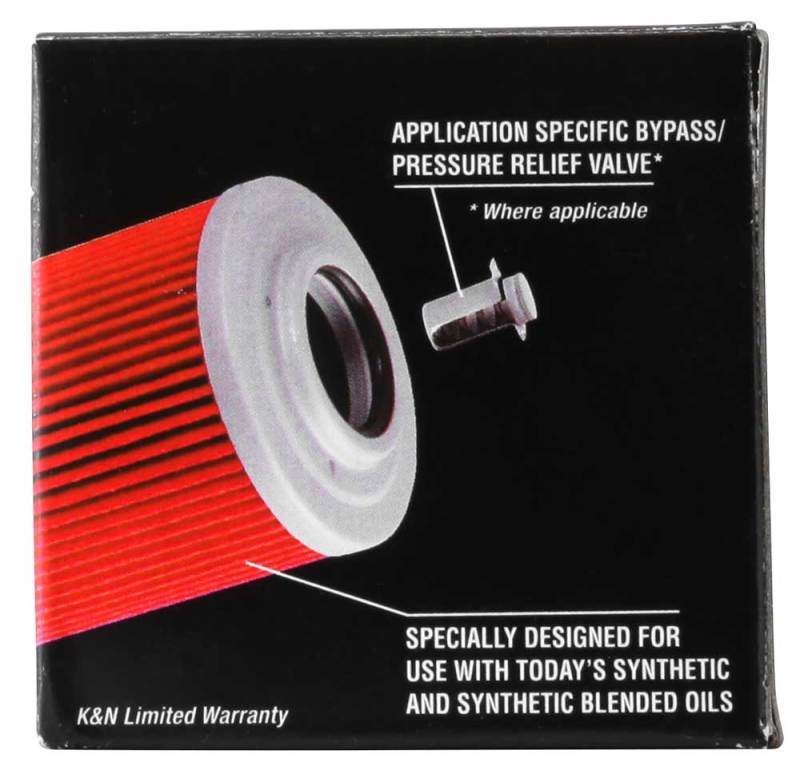 K&N Suzuki / Arctic Cat / Kawasaki / Yamaha 1.75in OD x 2.125in H Oil Filter K&N Engineering