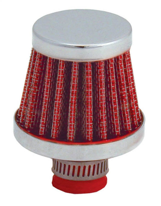 Spectre Breather Filter 10 mm Flange 2 in OD 1-3/4 in H Red - 3992