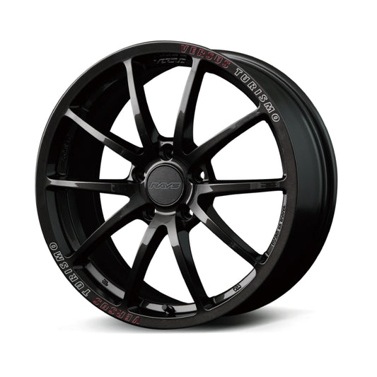 Versus VT125S 19x8 +42 5x108 Wheel - Super Dark Gunmetal / Machining / R.A.P. (Red Clear) - Part WT1142RA8J
