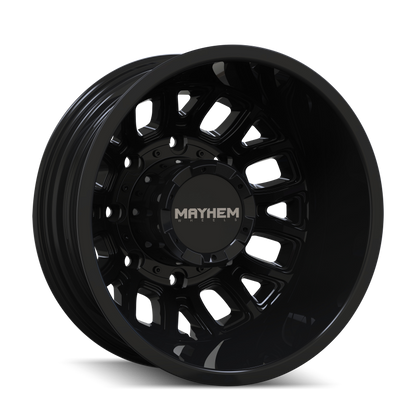 Mayhem 8107D Cogent Dually 17x6.5 / 8x210 BP / -142mm Offset / 154.2mm Hub Gloss Black Wheel