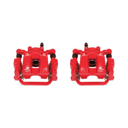 Power Stop 03-08 Infiniti FX35 Rear Red Calipers w/Brackets - Pair PowerStop