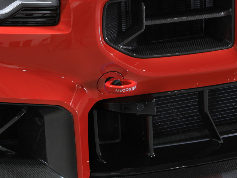 aFe CONTROL Front / Rear Tow Hook BMW M2 (G87) 23-25 L6-3.0L (tt) S58 - 450-502004-R - Red