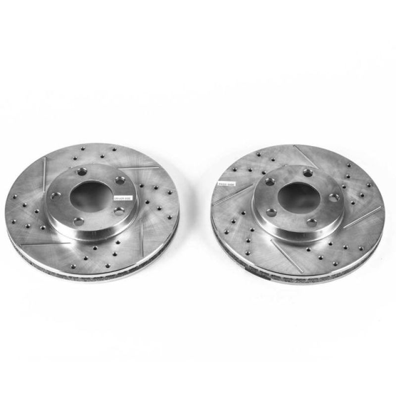 Power Stop 1998 Volkswagen Passat Front Drilled & Slotted Rotor - Pair PowerStop