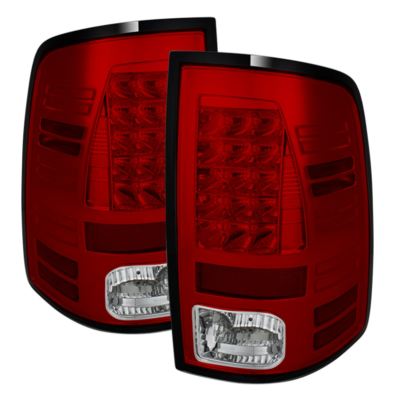 Spyder Dodge Ram 1500 13-14 13-14 LED Tail Lights LED Model only - Red Clear ALT-YD-DRAM13-LED-RC SPYDER