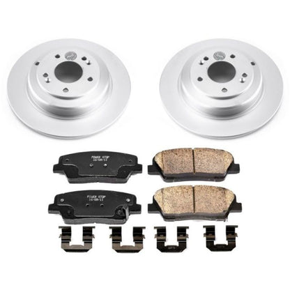 Power Stop 10-16 Hyundai Genesis Coupe Rear Z17 Evolution Geomet Coated Brake Kit PowerStop