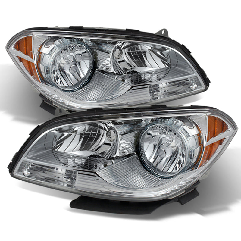 Xtune Chevy Malibu 2008-2012 Crystal Headlights Chrome HD-JH-CMA08-AM-C SPYDER