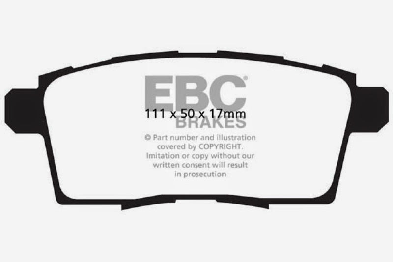EBC YellowStuff Rear Brake Pads - DP41795R EBC
