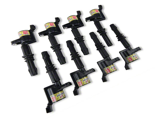 Granatelli 2008.5-2010 Ford 4.6/5.4L 3V 25KV Black Ignition Coil Pack - Set of 8 - Part 21-3014-SF