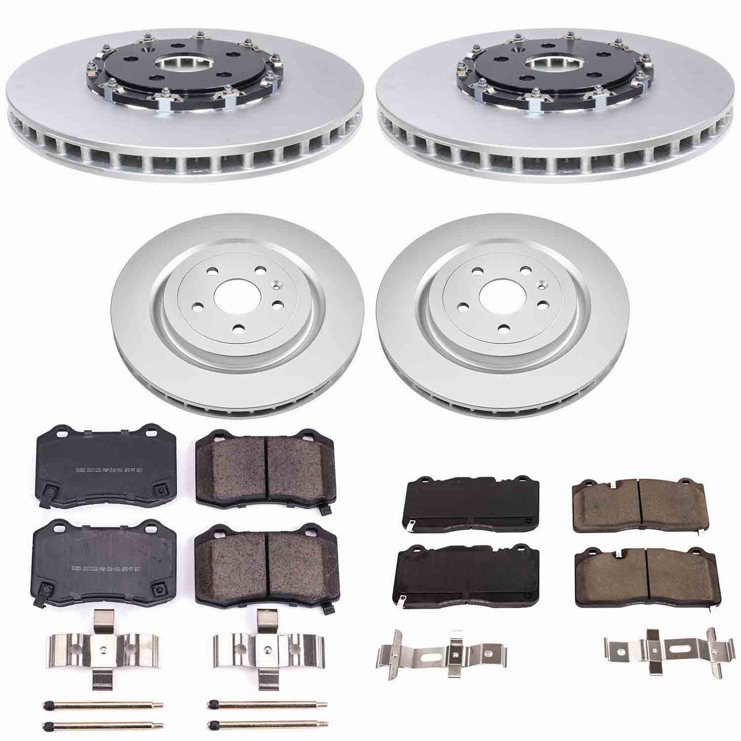 Power Stop 17-23 Chevrolet Camaro Front and Rear Z17 Coated Brake Kit